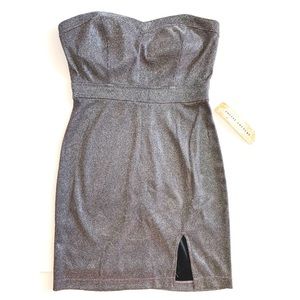 Social Couture strapless glitter mini dress